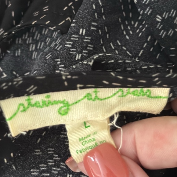 Anthropologie Staring At Stars sleeveless dress large whimsigoth dark romantic - Picture 12 of 13